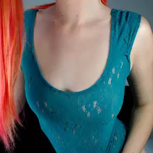 Krajkové body zeleno-modré