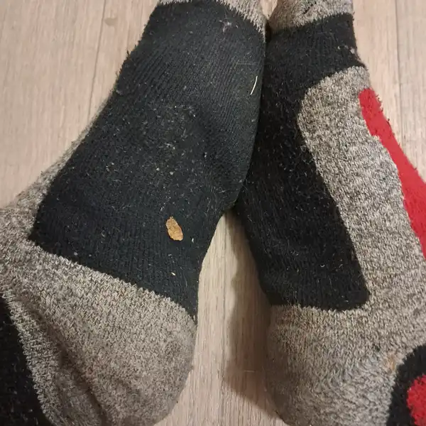 Týden nošené pracovní ponožky