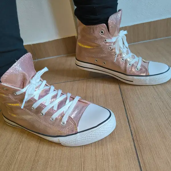 Plátěné tenisky růžové