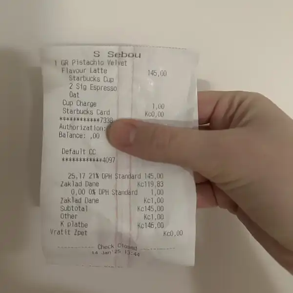Dnešní latte