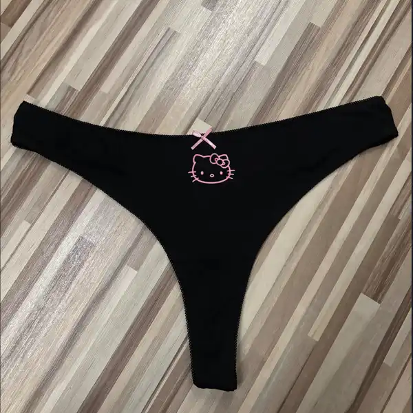 Hello Kitty tanga s růžovou mašlí