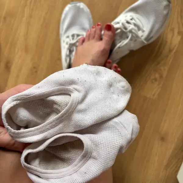 Fitness ponožky k odeslání - 2 dny nošené, 2x fitko, běh