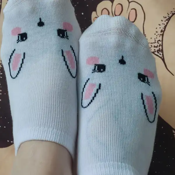 Modré kotníčkové ponožky