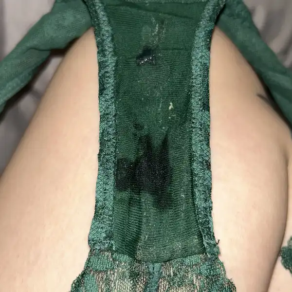 Zelený krajkový set po sexu